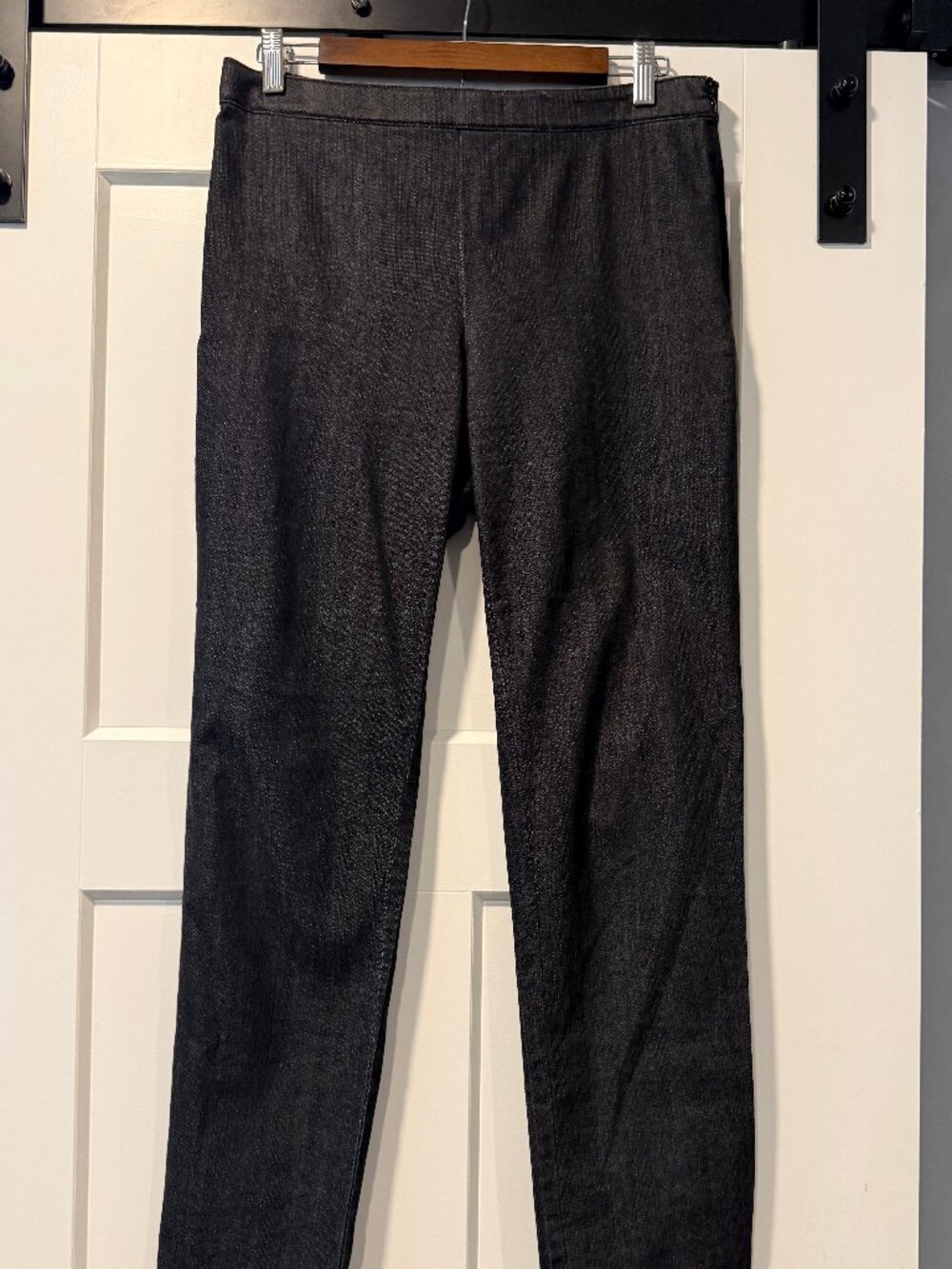 Style & Co. Black Side Zip Stretch Ankle-Length Trousers